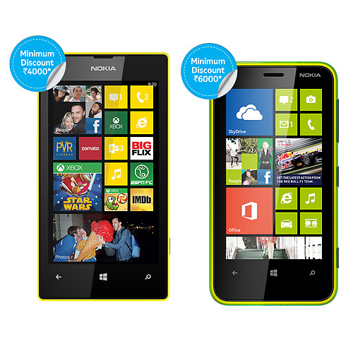 Return your Old Phone to get upto Rs. 6000 off on New Lumia 520 or 620