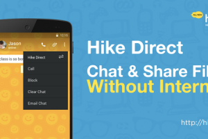 hike direct chat share