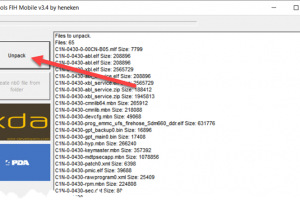 Unpack firmware package using Nb0 tools