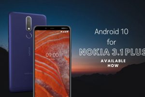 Android 10 for Nokia 3.1 plus