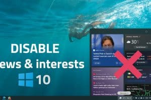 Disable or modify the news and interest section on Windows 10 taskbar