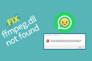 Fix ffmpeg.dll not found error in WhatsApp