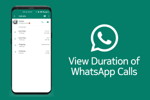 WhatsApp call duration history