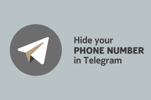 Hide phone number in Telegram